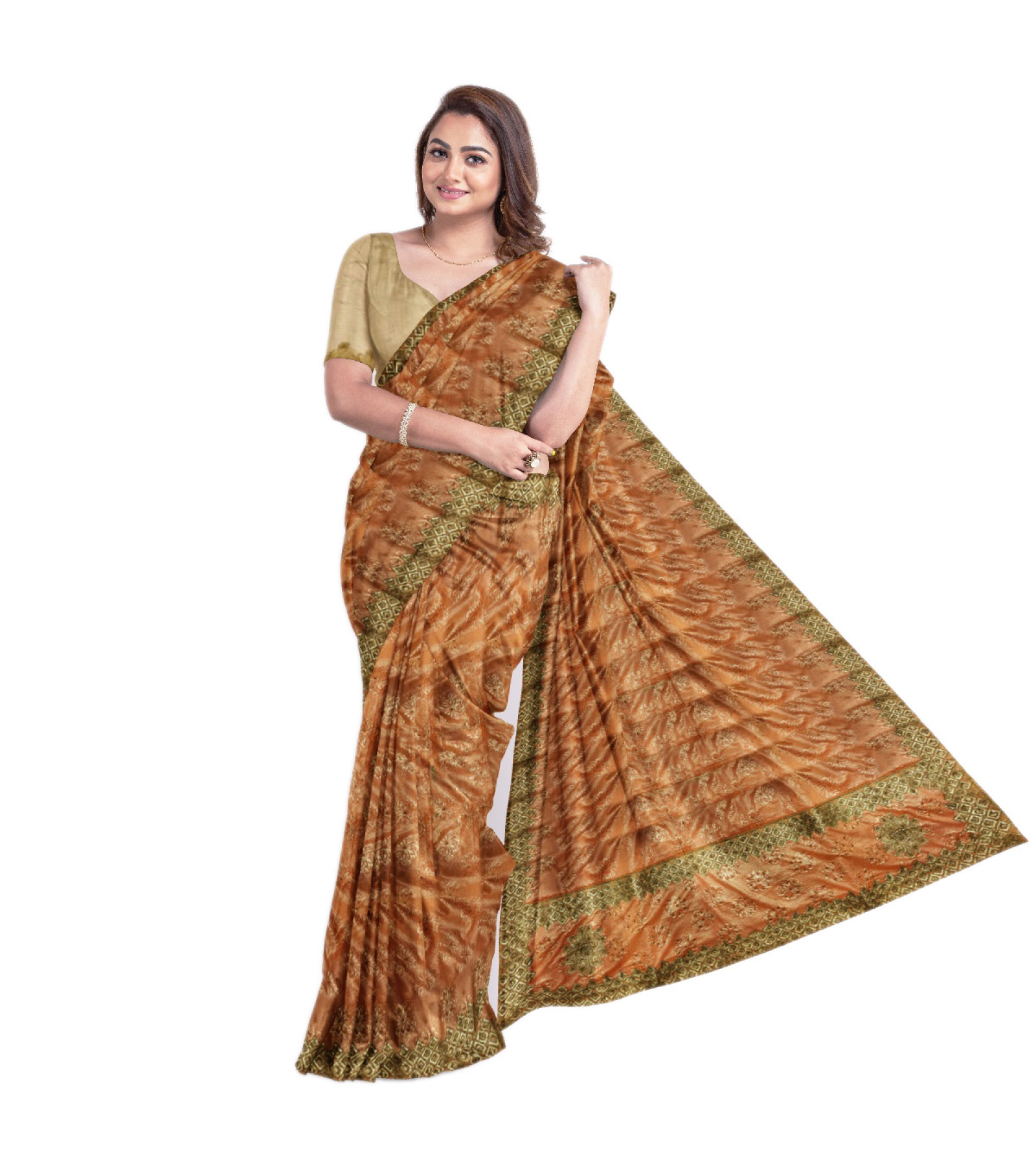 Exclusive Jka Work Sarees Jekard Patch Work